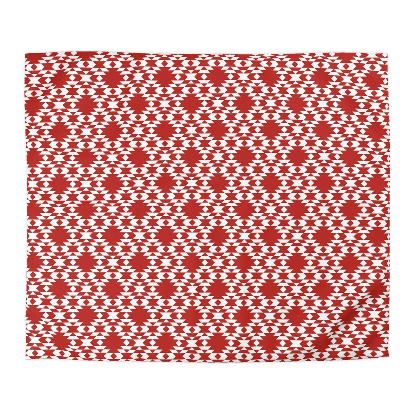 Aztec Kilim Red Duvet Cover