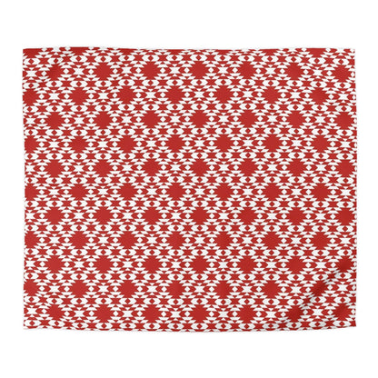 Aztec Kilim Red Duvet Cover