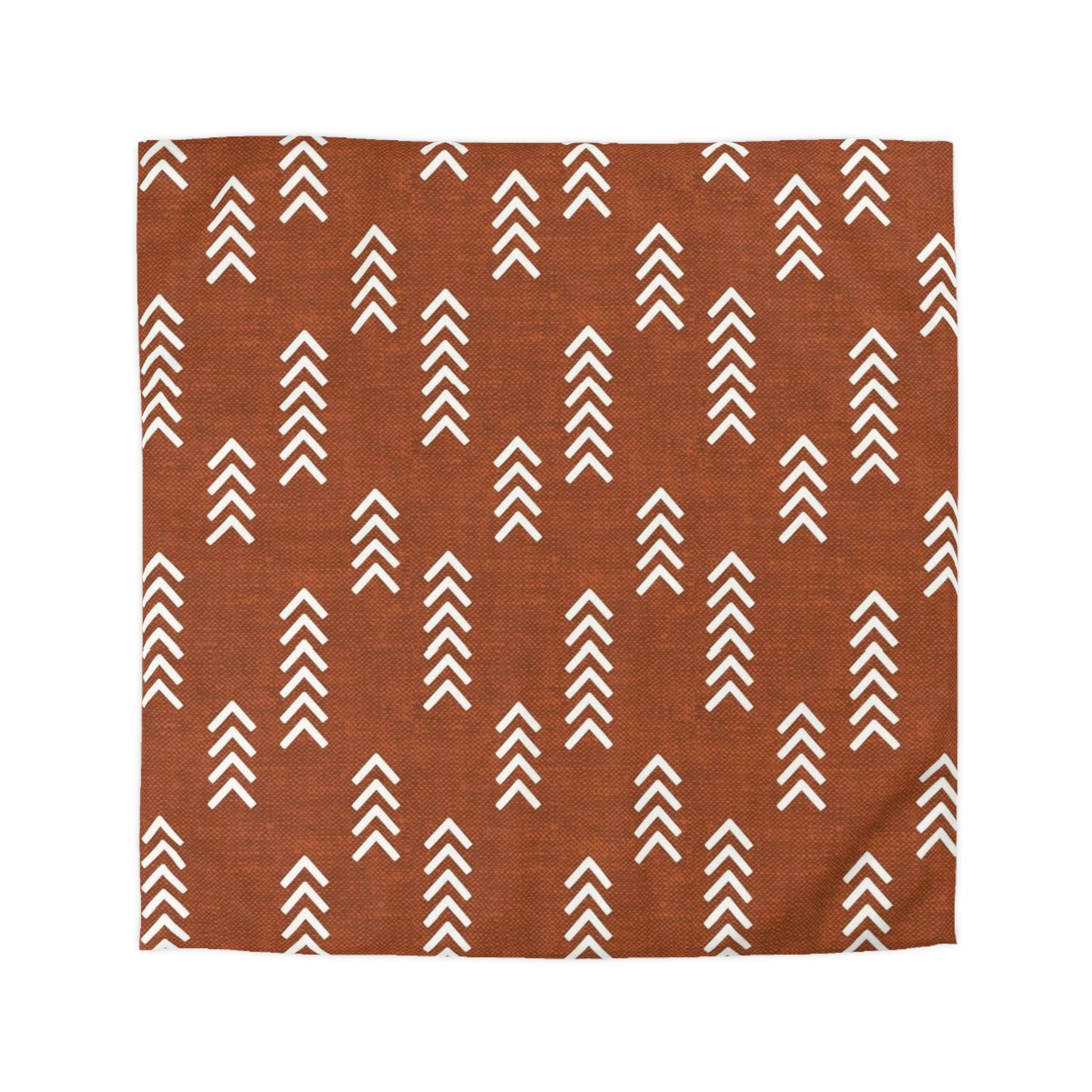 Terracotta Arrow Stripes American Southwestern Duvet Cover