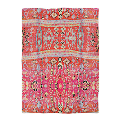 Marrakech-Style Tropical Moroccan Sunrise Duvet Cover Set - Colorful Boho Chic Bedroom