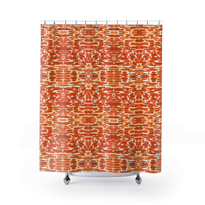 Boho Art Ikat Shower Curtain