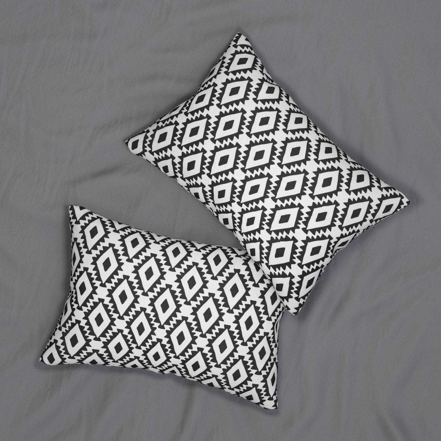 Aztec Geometrics Pattern Spun Polyester Lumbar Pillow