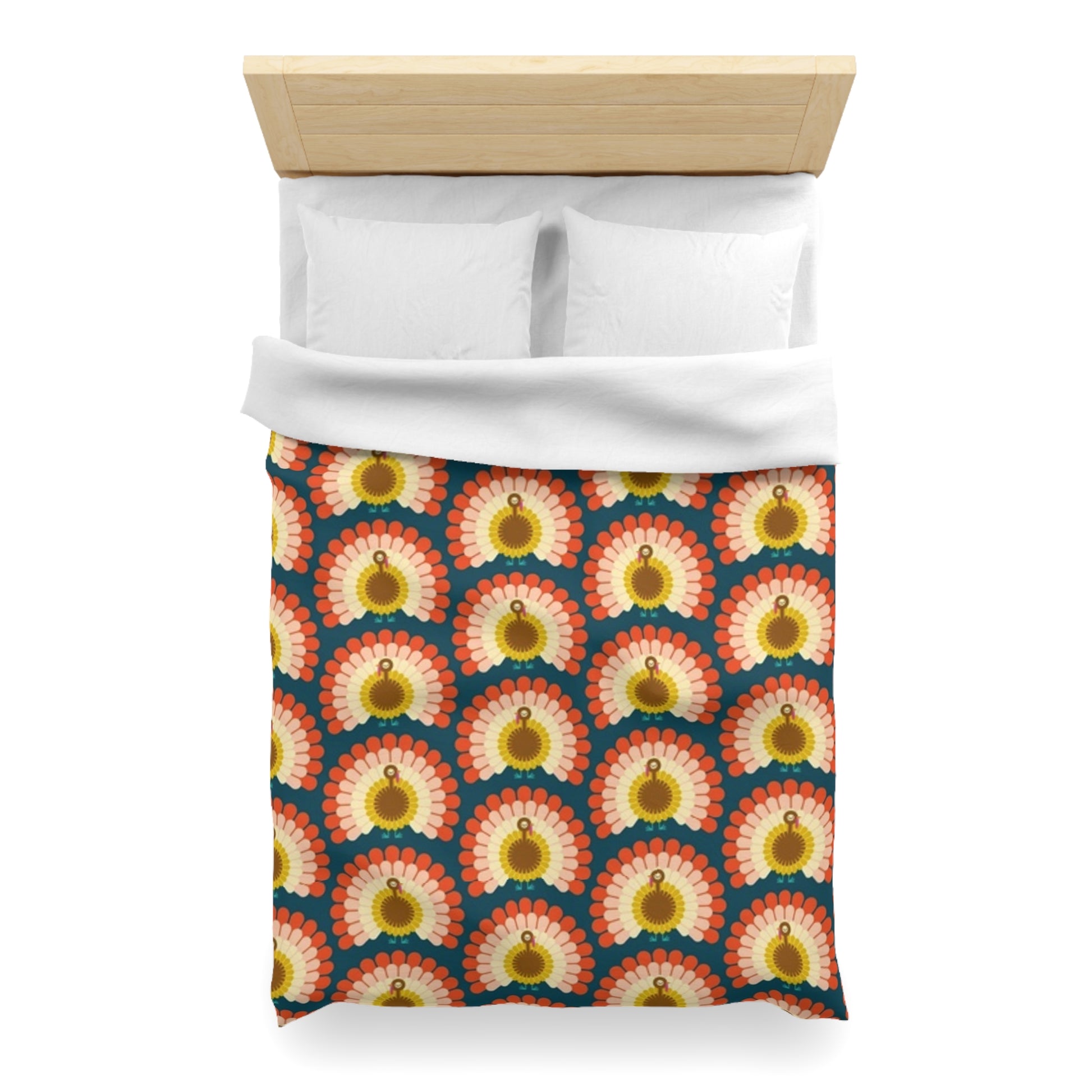 Thanksgiving Day Turkey Duvet Cover - Autumn Harvest Home Decor Bedding