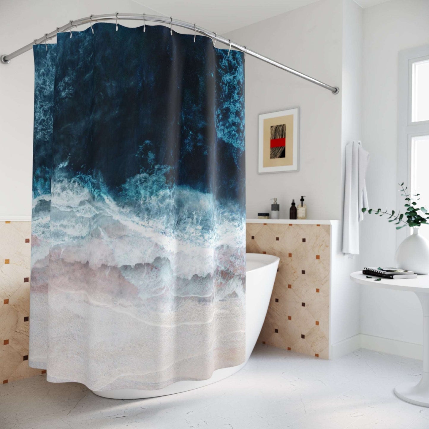 Blue Sea Shower Curtain