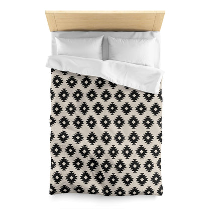 Aztec Southwest Black and Beige Duvet Cover