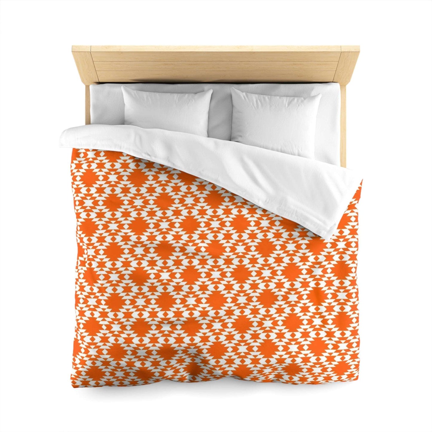 Aztec Kilim Orange Duvet Cover