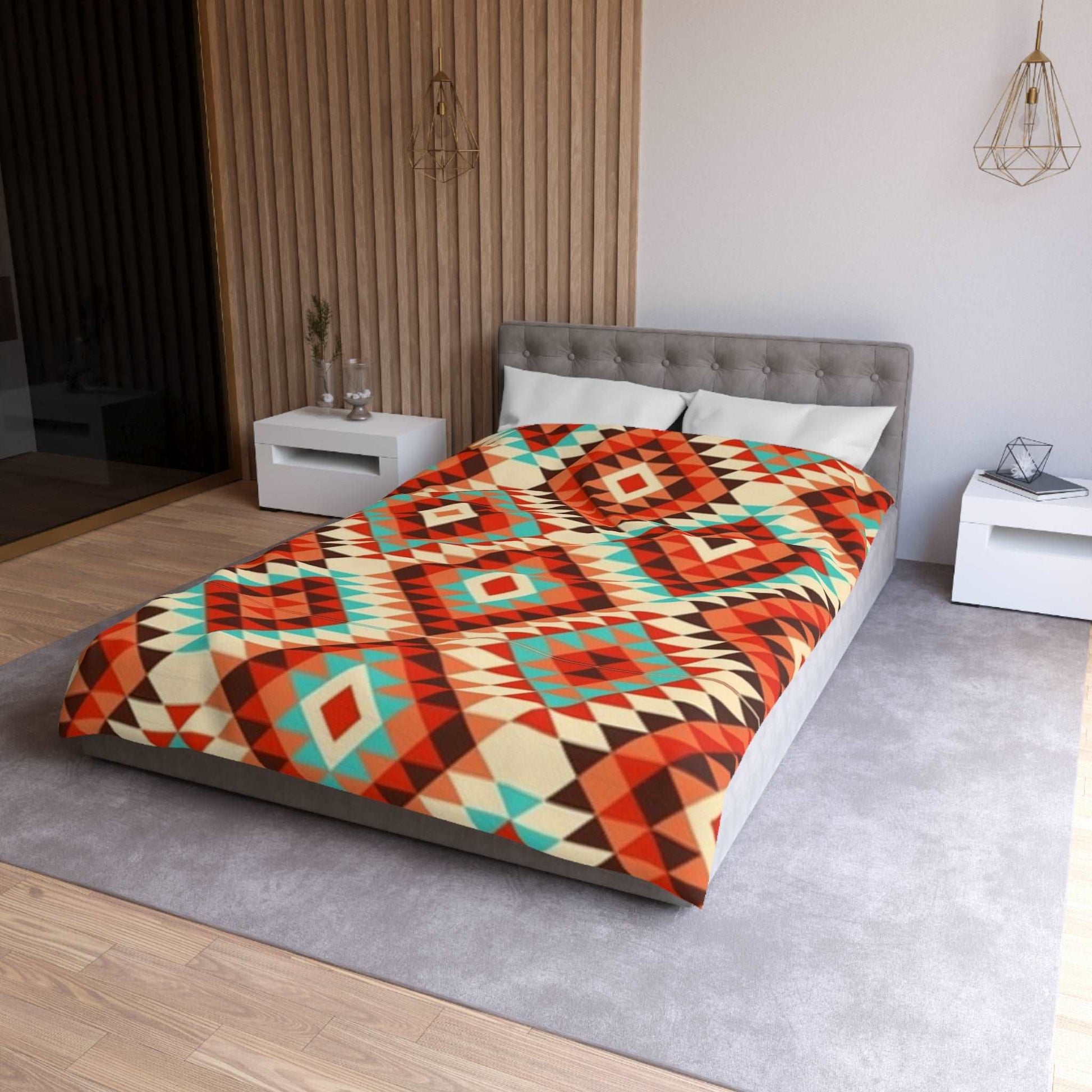 Aztec Geometric Duvet Cover