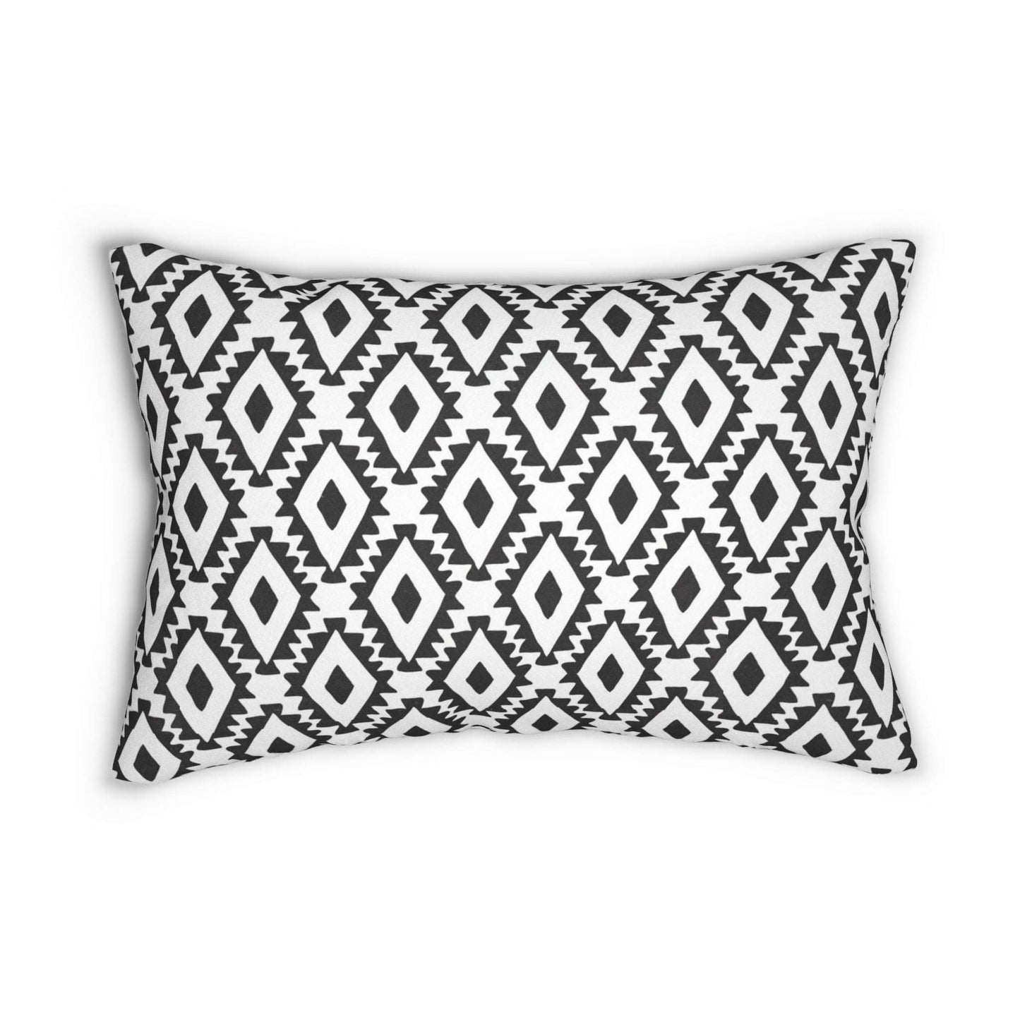 Aztec Geometrics Pattern Spun Polyester Lumbar Pillow