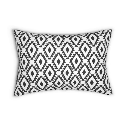 Aztec Geometrics Pattern Spun Polyester Lumbar Pillow