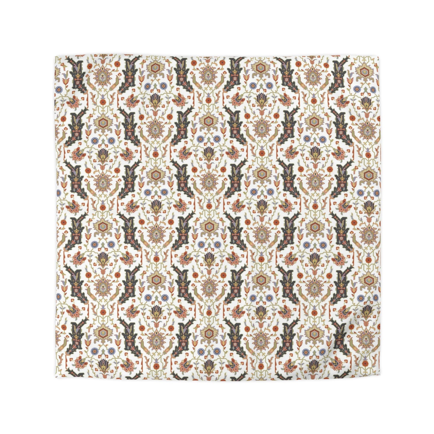 Microfiber Duvet Cover - Persian Inspired Serpentine Pattern