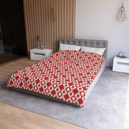 Aztec Kilim Red Duvet Cover