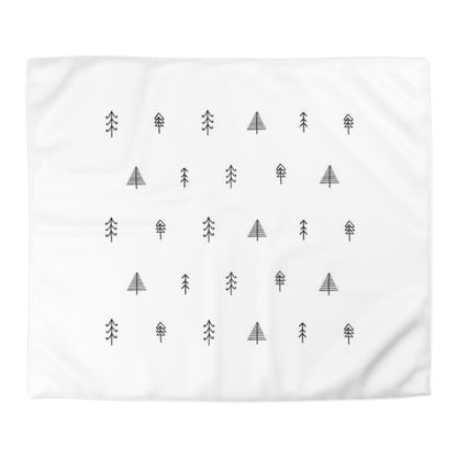 Whimsical Christmas Trees Duvet Cover 