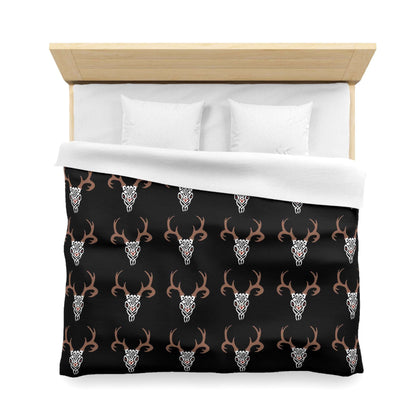 Celtic Deer Skull Pattern Duvet Cover - Ancient Celtic Symbolism, Nature-Inspired Bedding