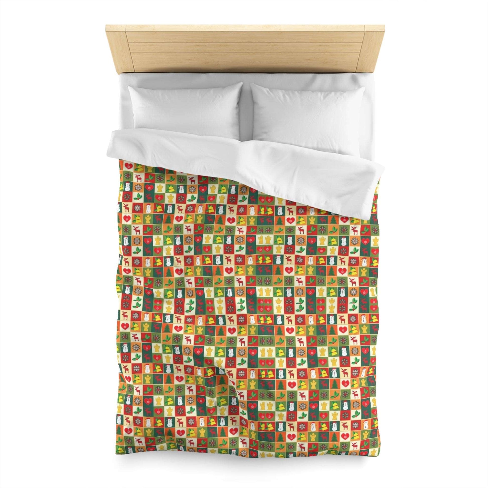 Christmas Symbolic Patterns Design Duvet Cover