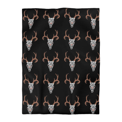 Celtic Deer Skull Pattern Duvet Cover - Ancient Celtic Symbolism, Nature-Inspired Bedding