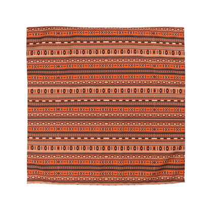 Aztec Orange Print Microfiber Duvet Cover