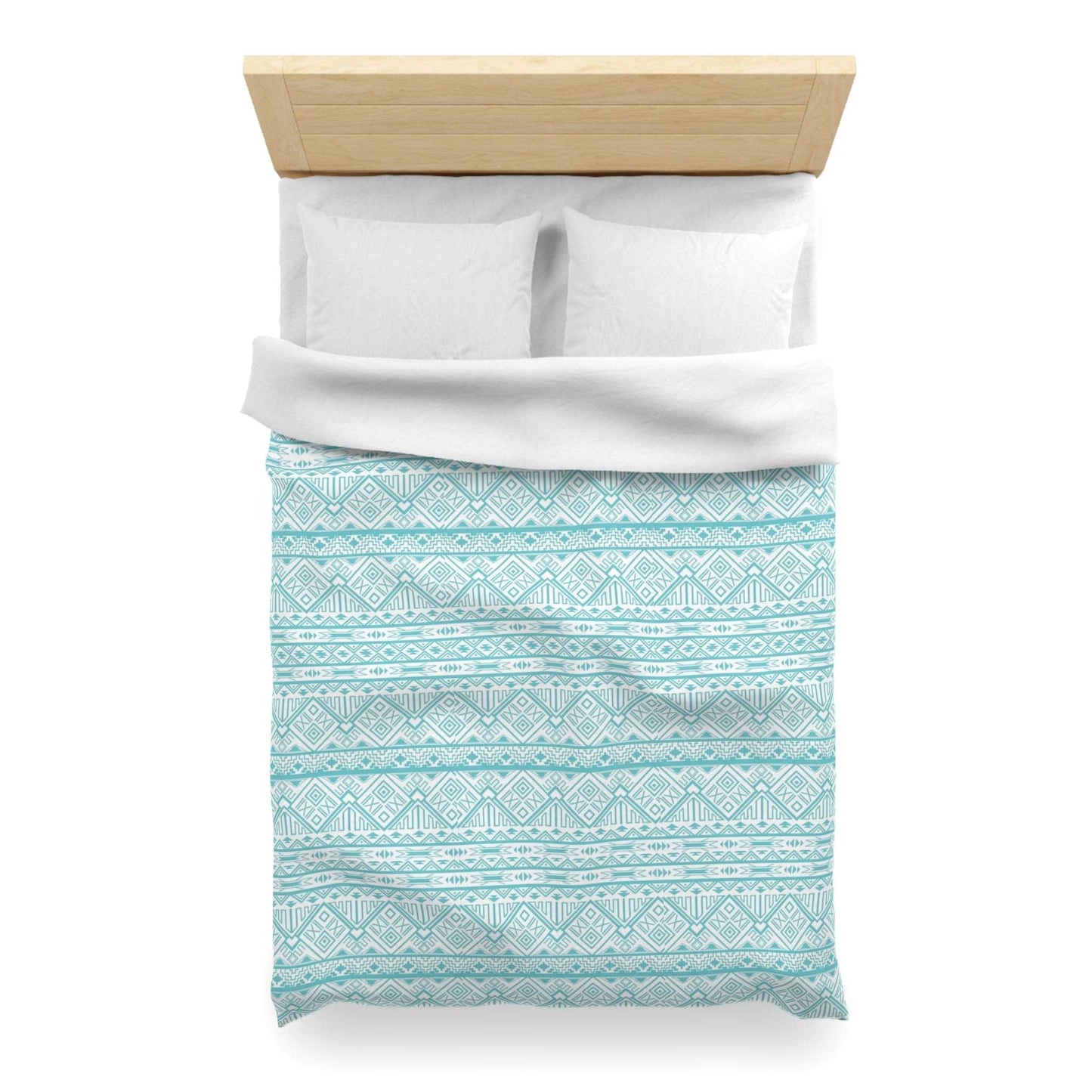 Aztec Madness Aqua Duvet Cover