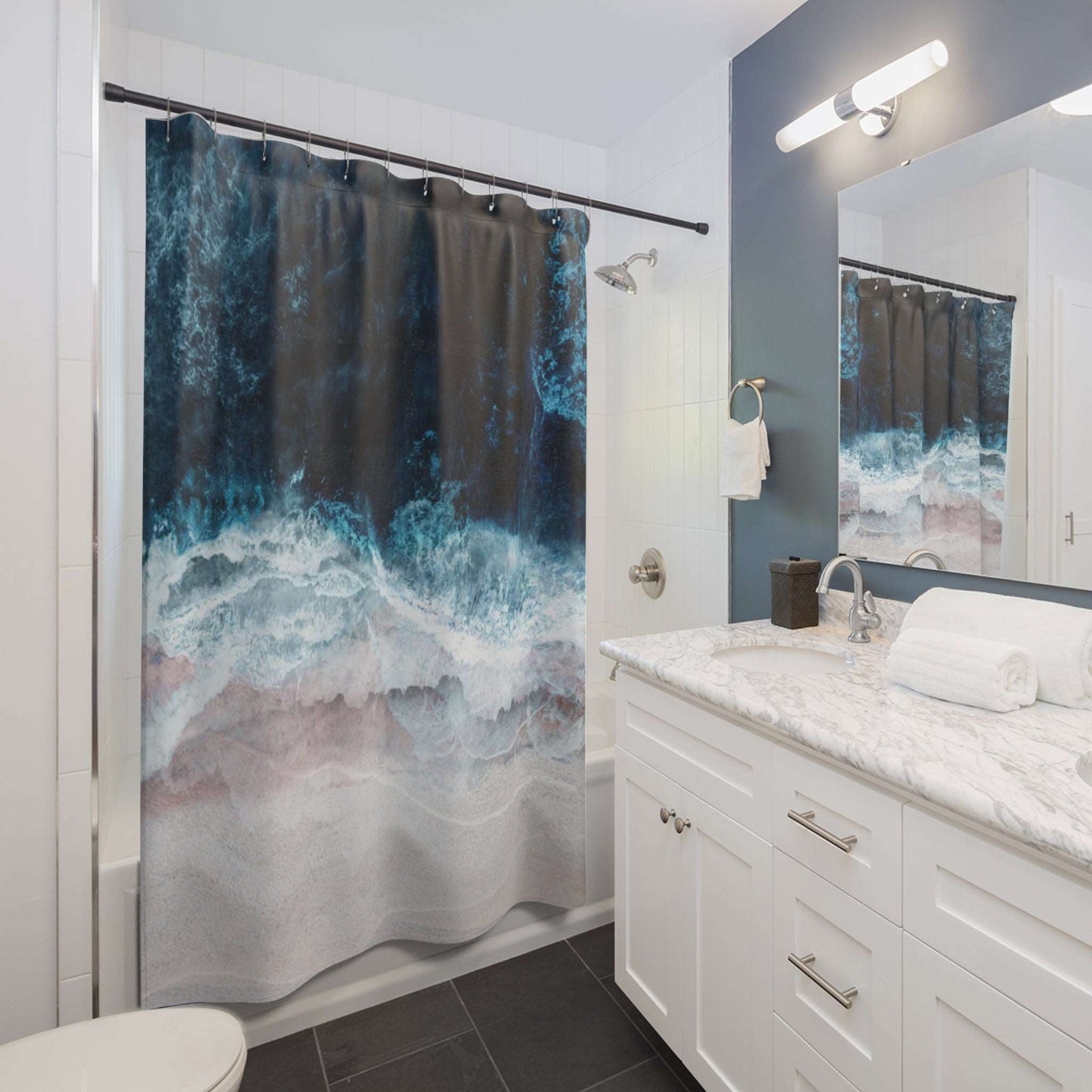 Blue Sea Shower Curtain