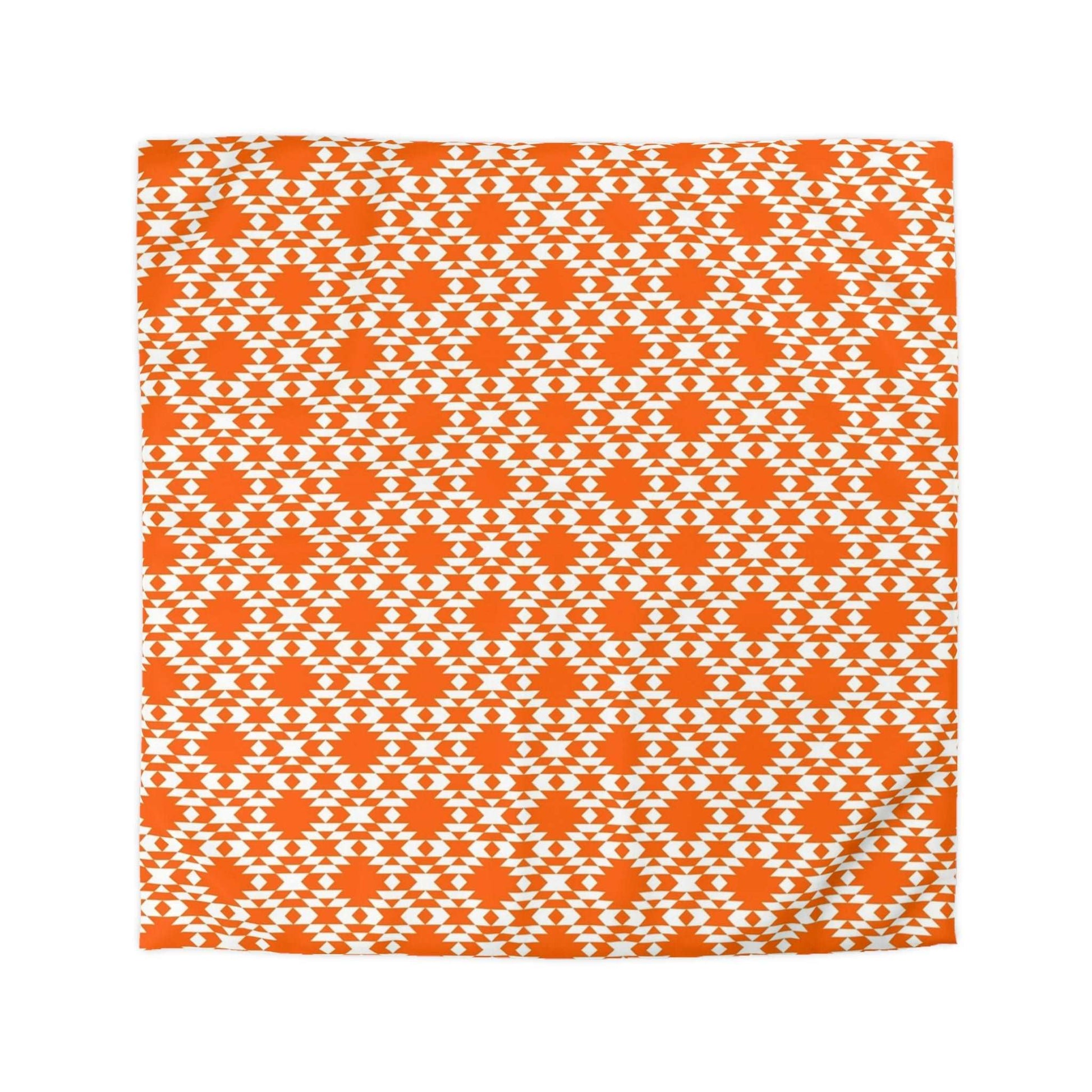 Aztec Kilim Orange Duvet Cover