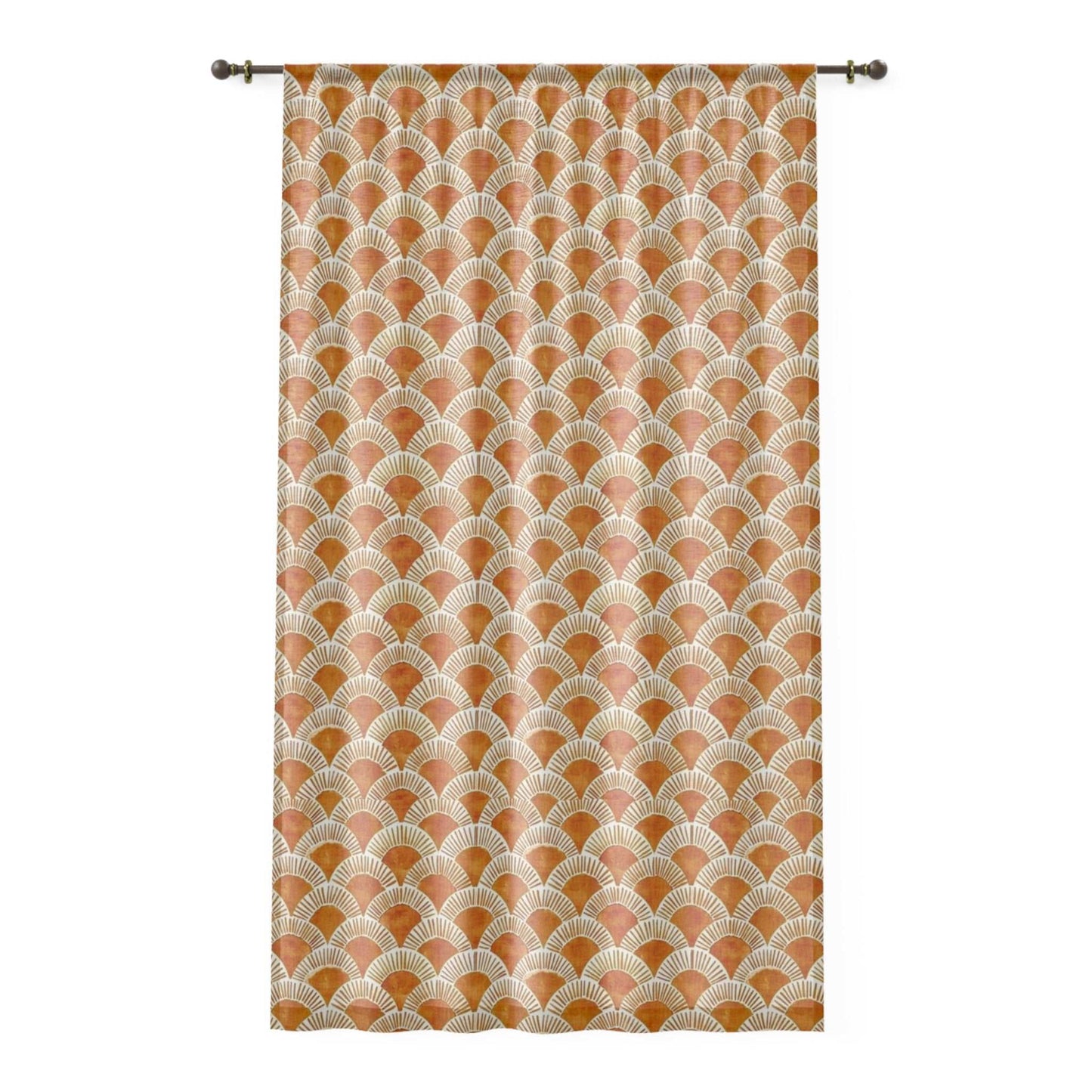 Bohemian-Inspired Sunrise Window Curtain - Colorful Wall Decor