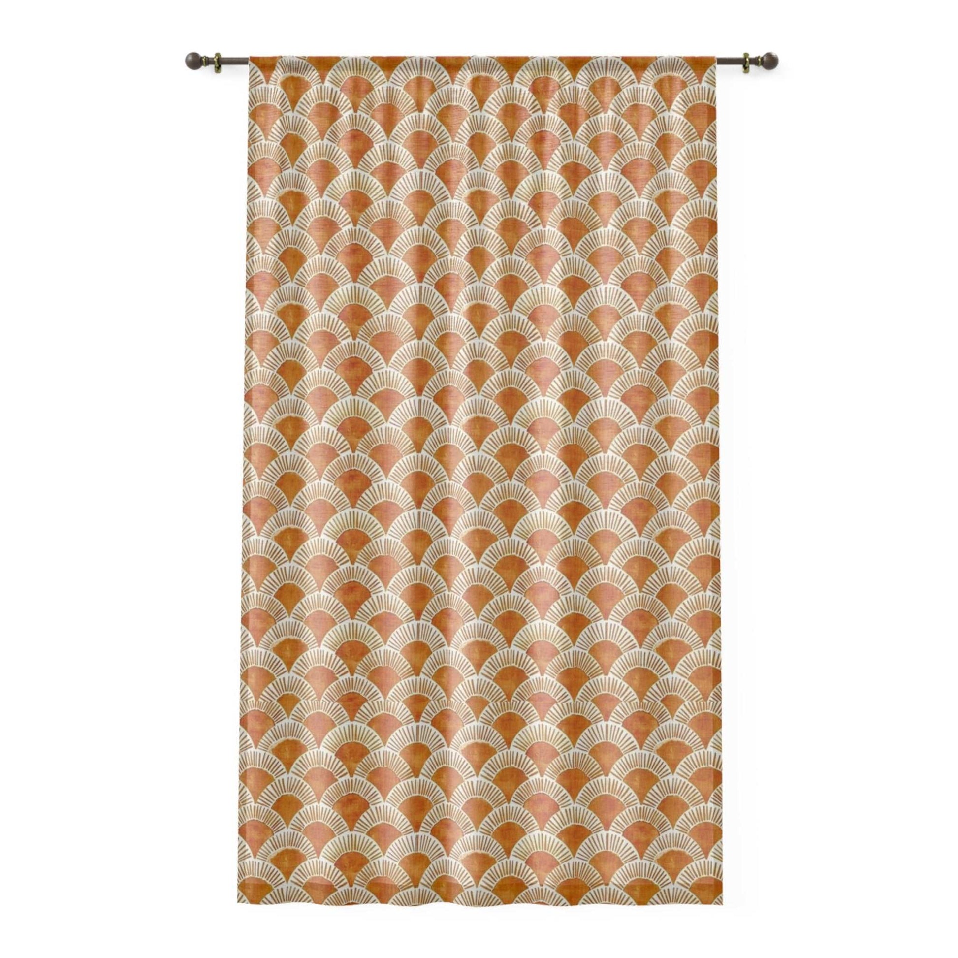 Bohemian-Inspired Sunrise Window Curtain - Colorful Wall Decor