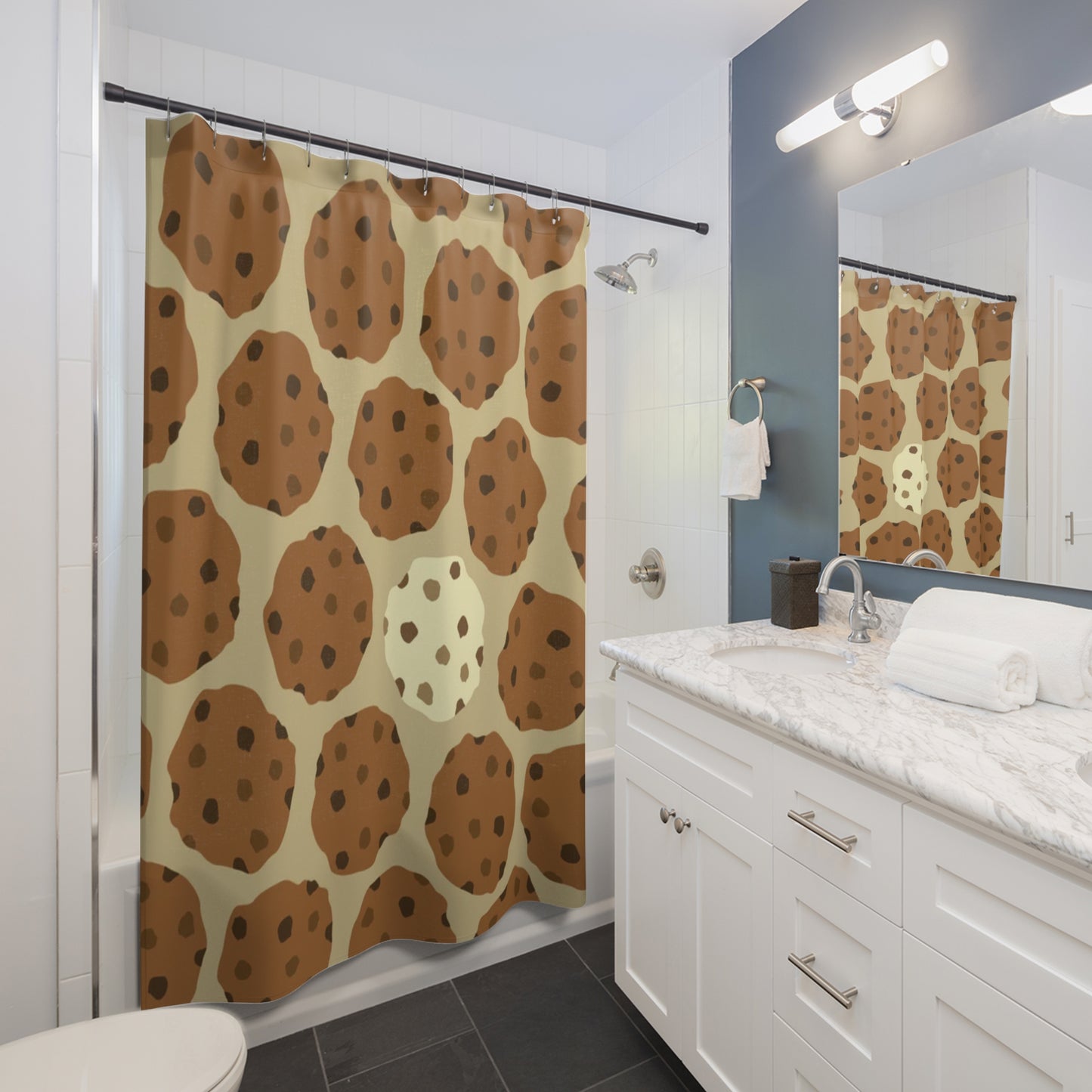 Cookie Pattern Shower Curtain