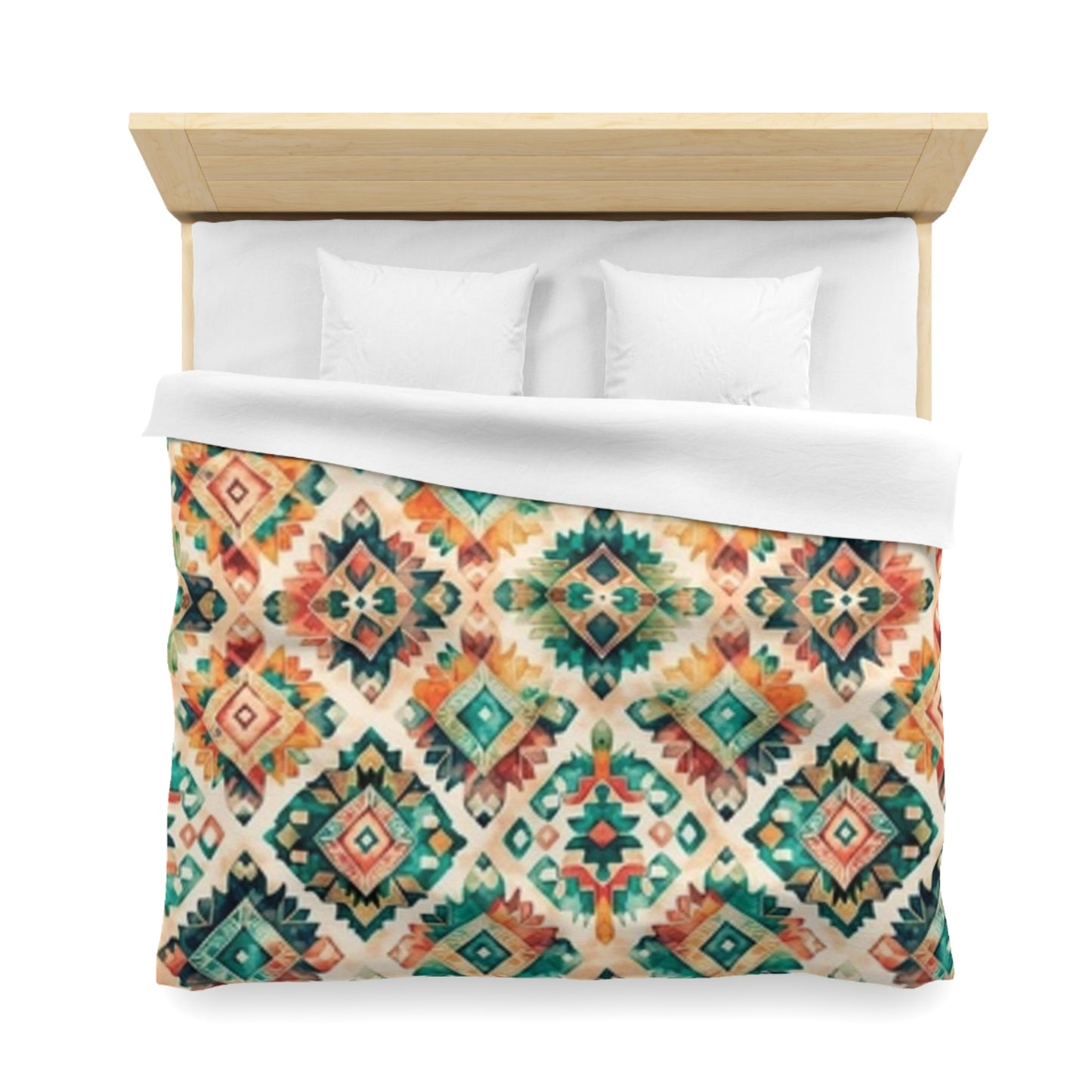 Dark Sandway Aztec Microfiber Duvet Cover