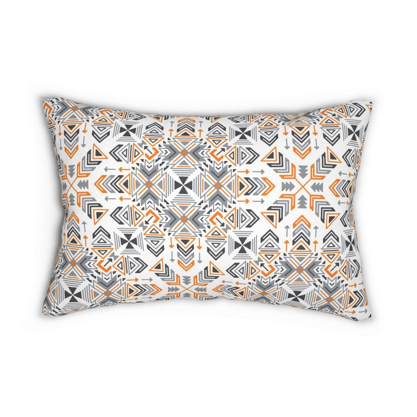 Aztec Pattern Design Spun Polyester Lumbar Pillow