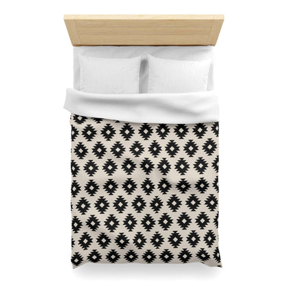 Aztec Southwest Black and Beige Duvet Cover