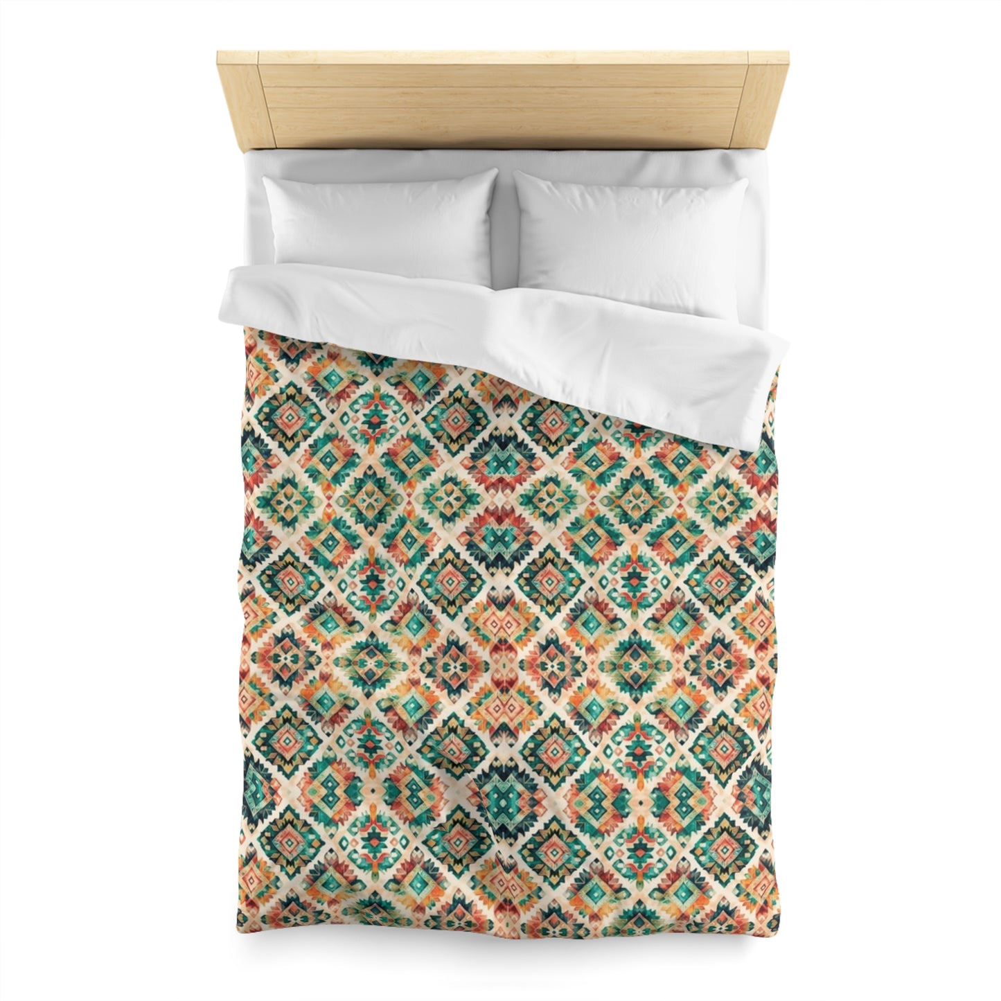 Dark Sandway Aztec Microfiber Duvet Cover