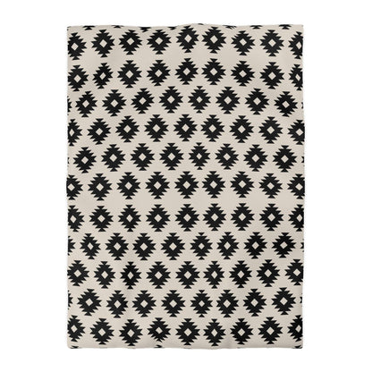 Aztec Southwest Black and Beige Duvet Cover