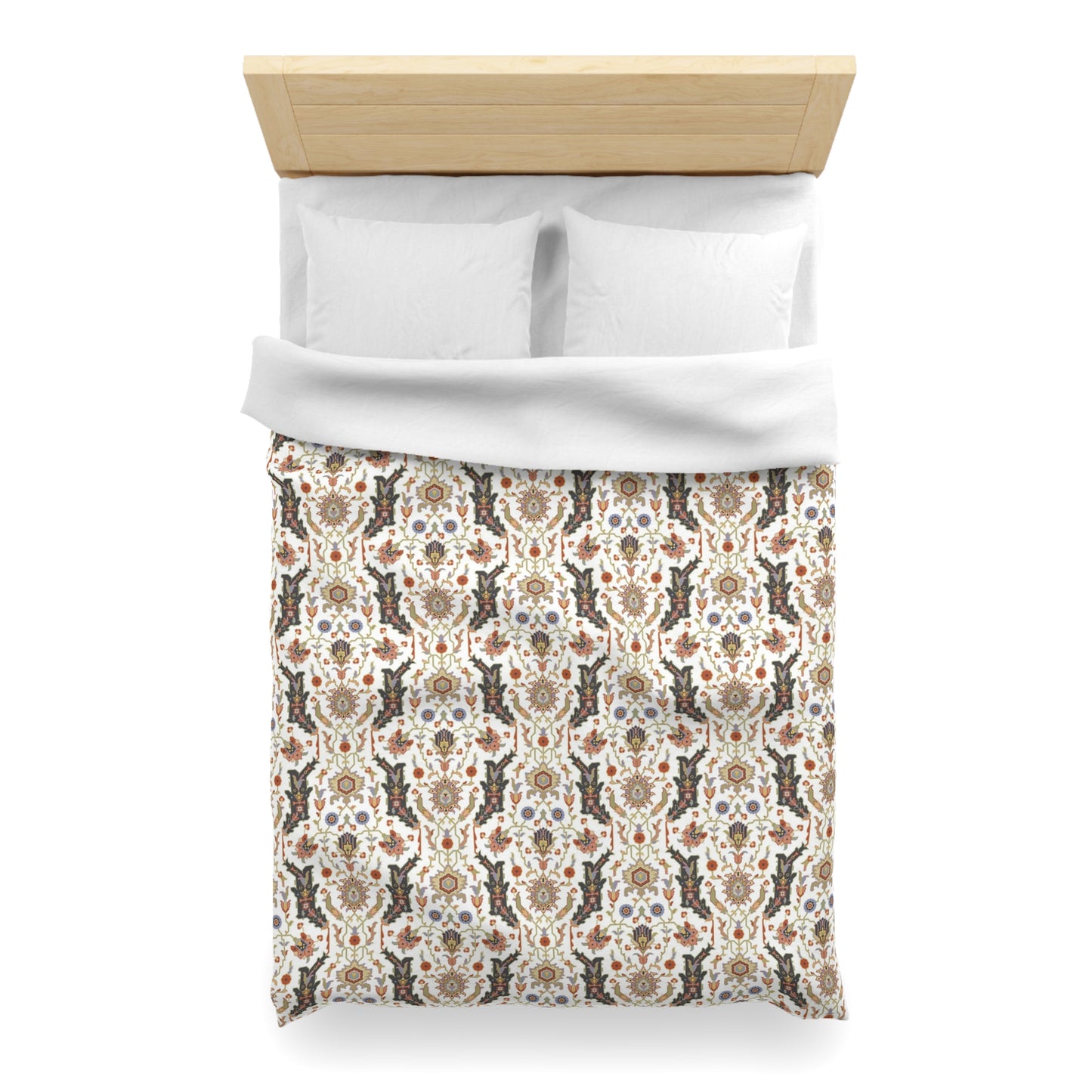 Microfiber Duvet Cover - Persian Inspired Serpentine Pattern