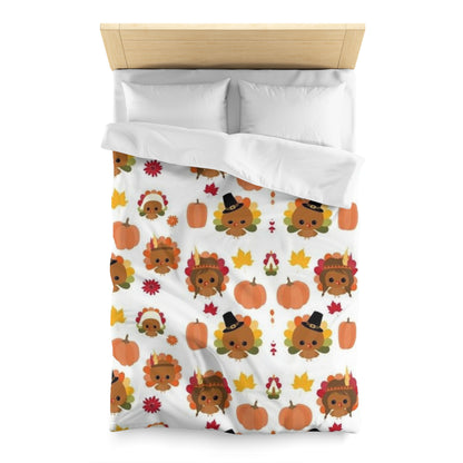 Thanksgiving Pumpkin Duvet Cover - Rustic Red-Indian Fall Harvest Home Decor