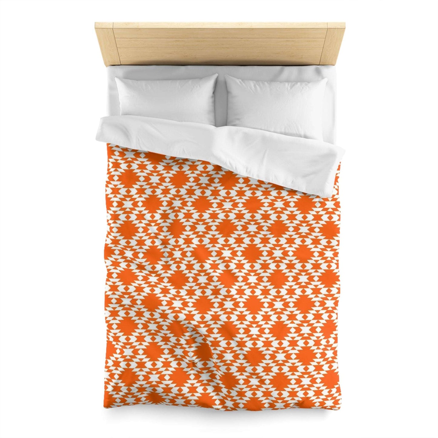 Aztec Kilim Orange Duvet Cover