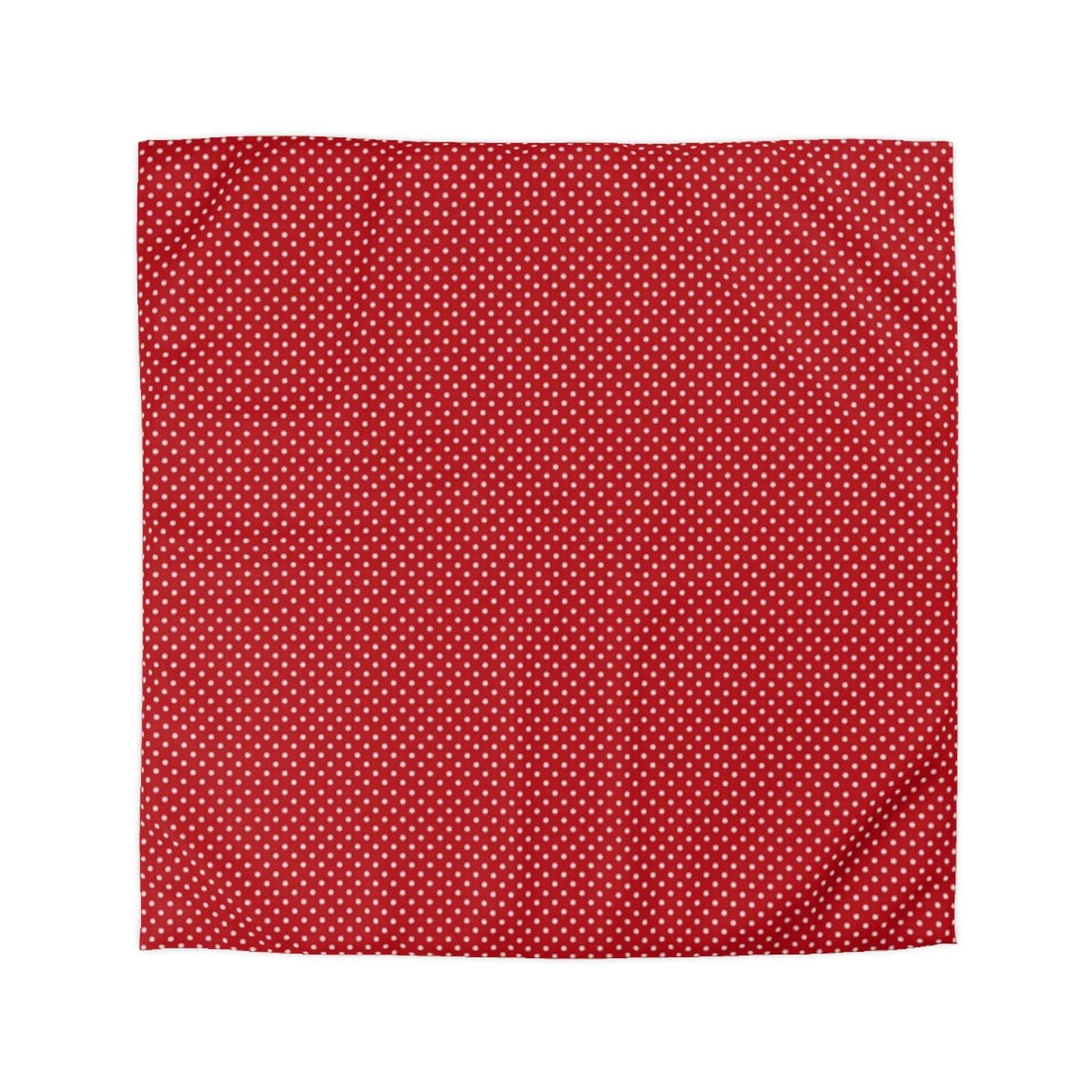 Christmas Red and Cream Polka Dot Pattern Duvet Cover 