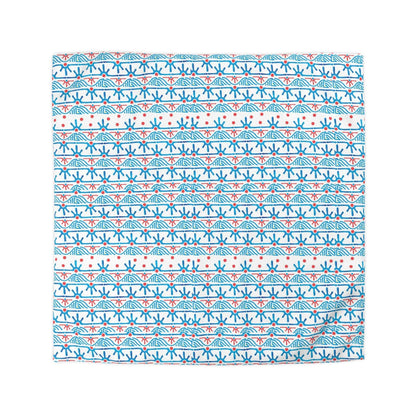 Blue Aztec Geometric Duvet Cover - Southwestern Style Bedding and Home Decor