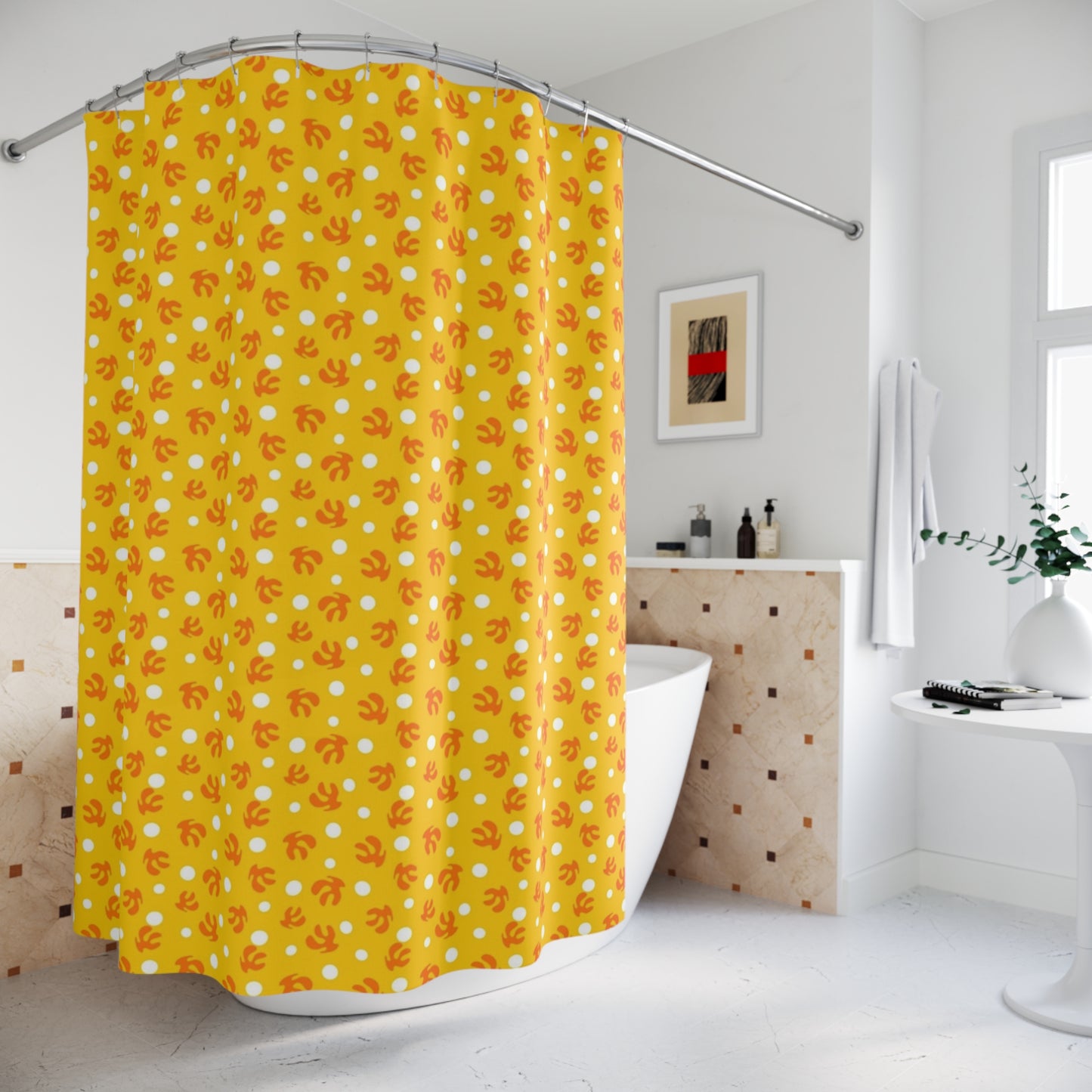 Matisse Cutouts Artistic Shower Curtain - Hand-Designed Modern Masterpiece Bathroom