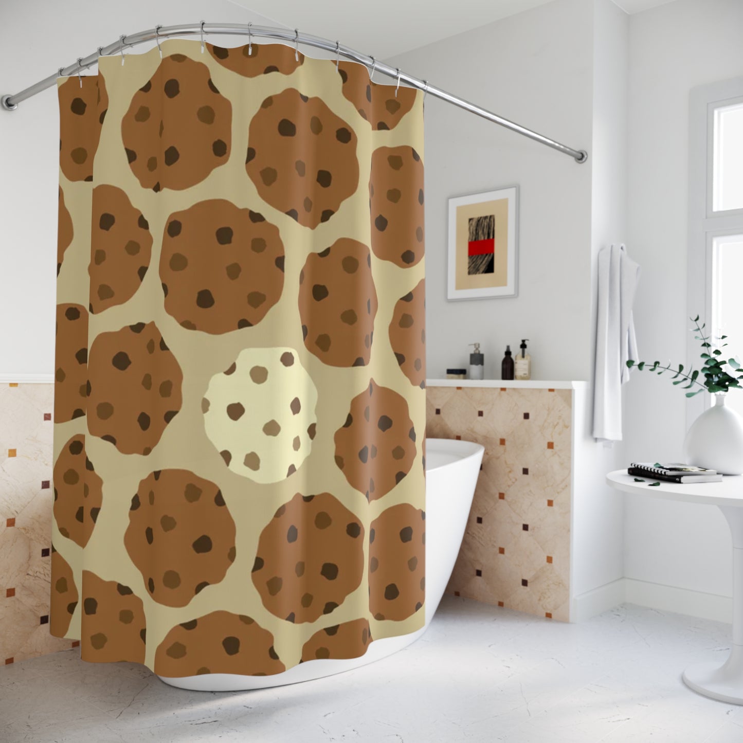 Cookie Pattern Shower Curtain