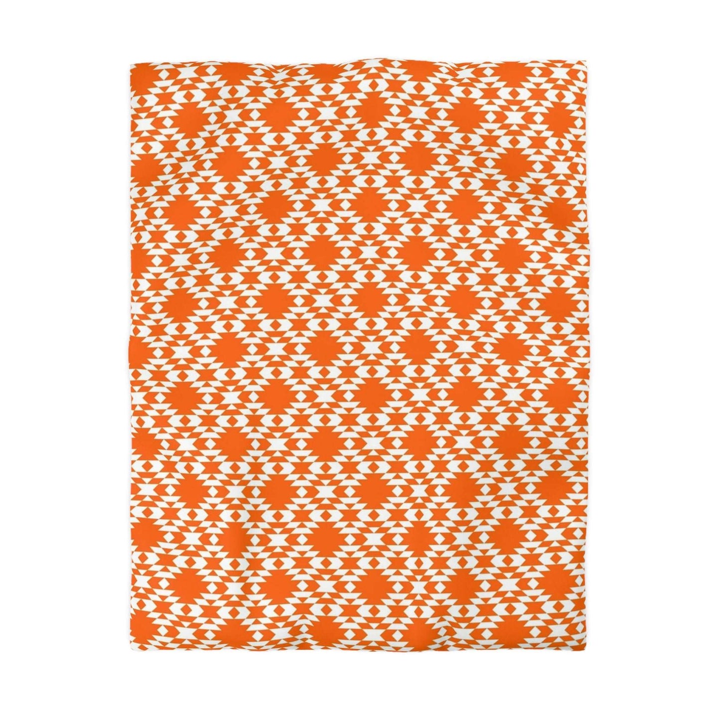 Aztec Kilim Orange Duvet Cover