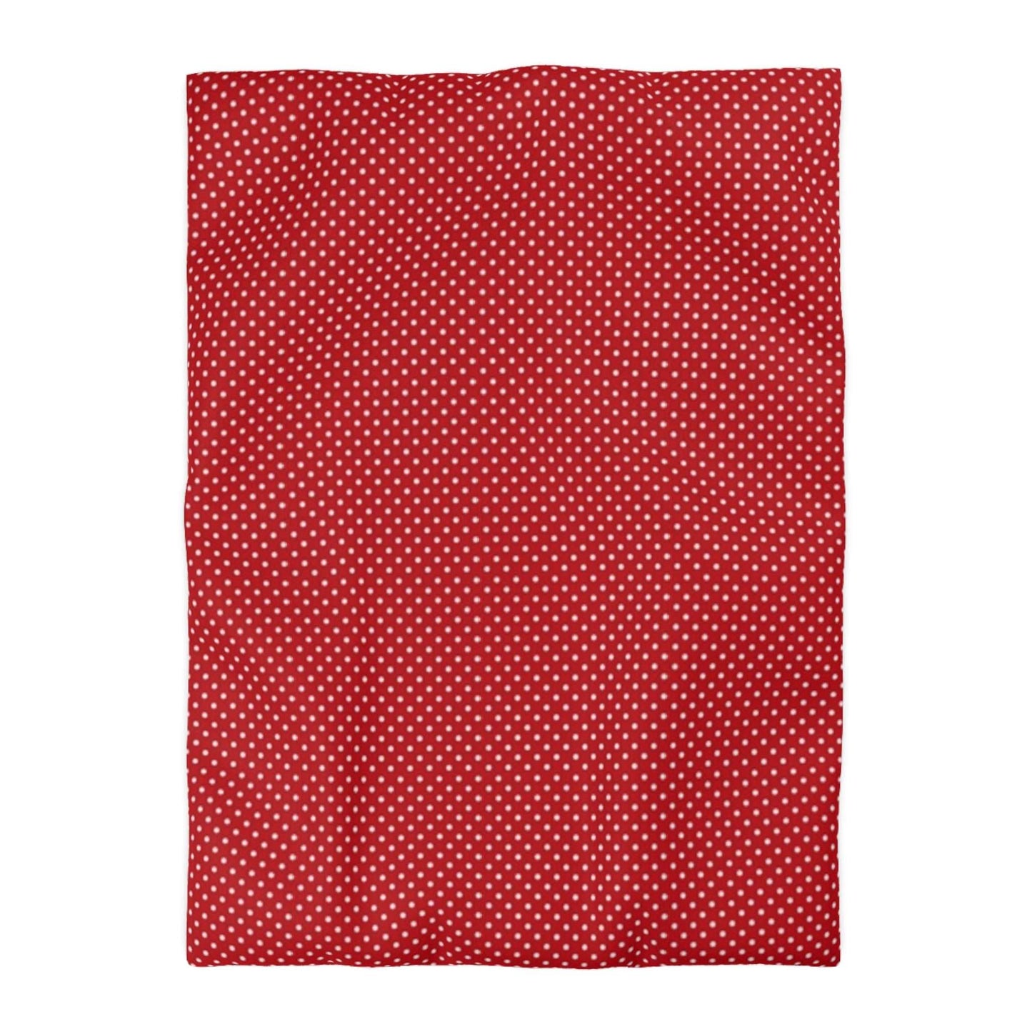 Christmas Red and Cream Polka Dot Pattern Duvet Cover 