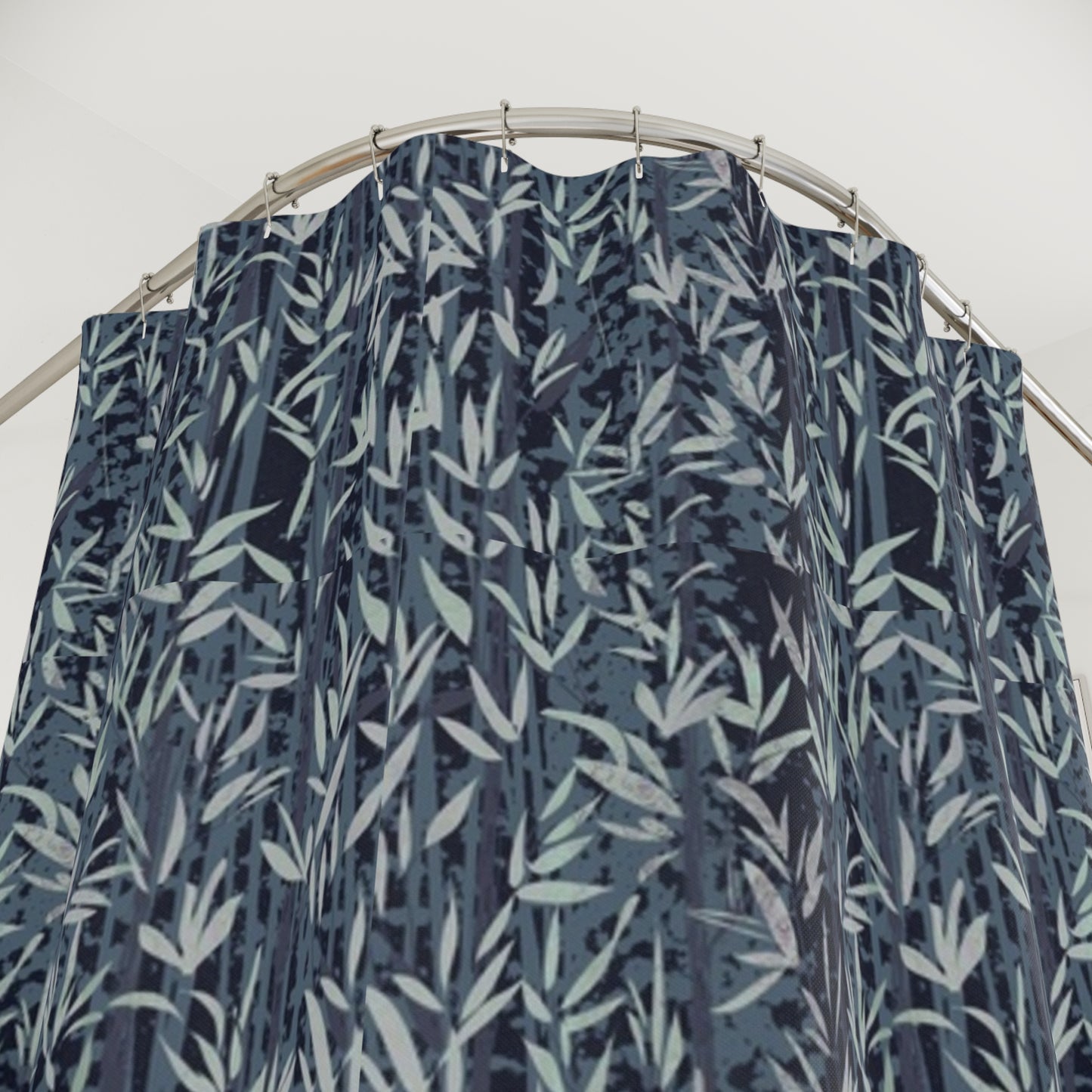 Nature-Inspired Bamboo Forest Shower Curtain - Eco-Conscious Bathroom Decoration, Sustainable Living