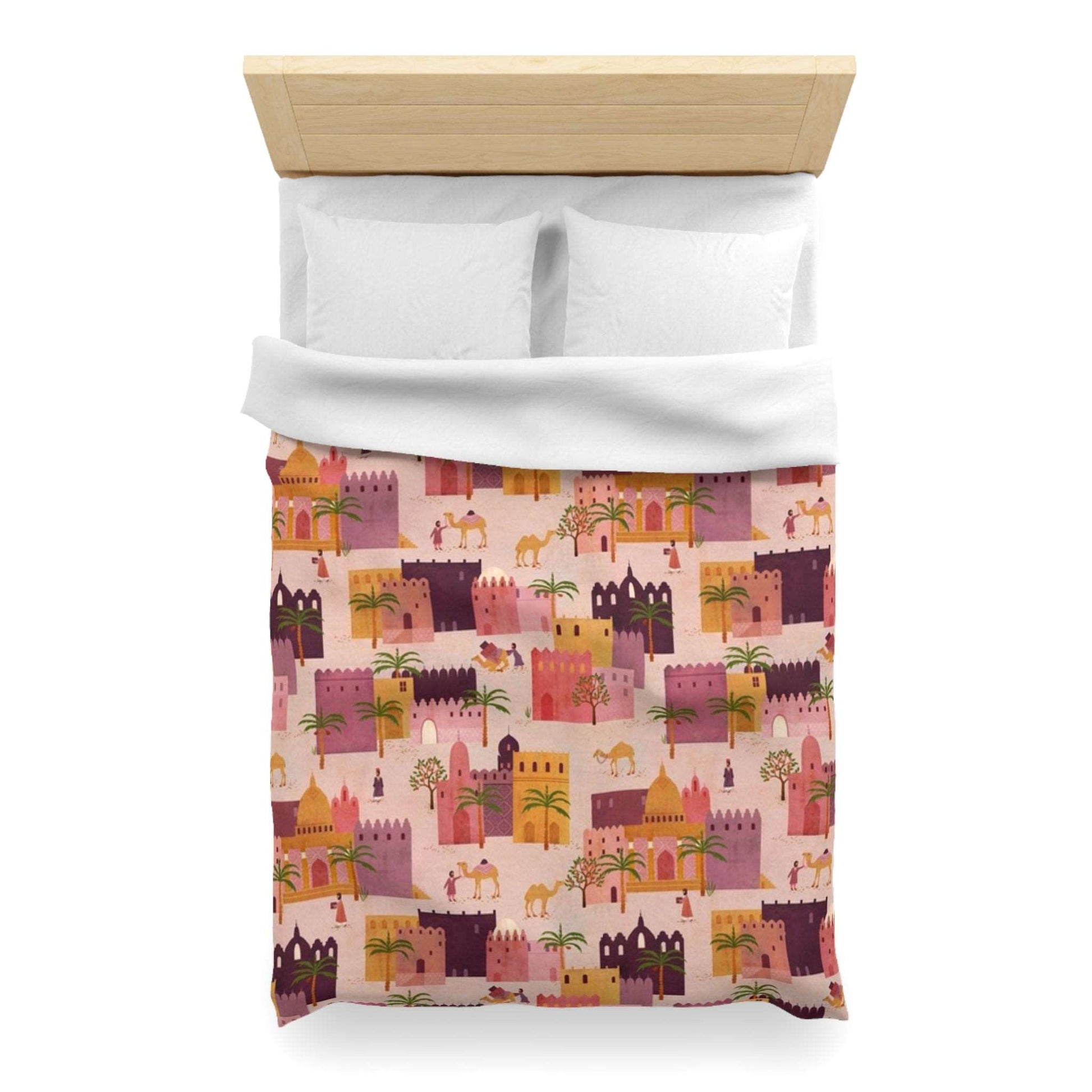 Bohemian Moroccan Morning Duvet Cover - Colorful Marrakech-Style Bedroom Decor