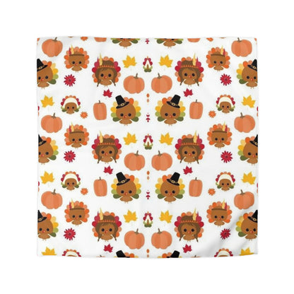 Thanksgiving Pumpkin Duvet Cover - Rustic Red-Indian Fall Harvest Home Decor