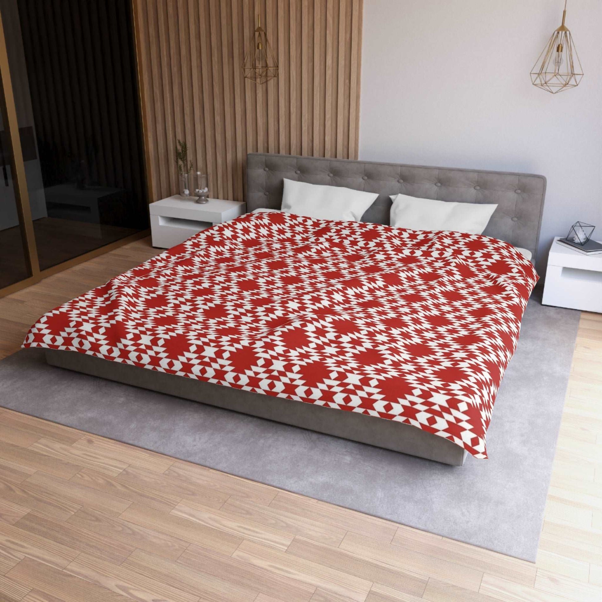 Aztec Kilim Red Duvet Cover