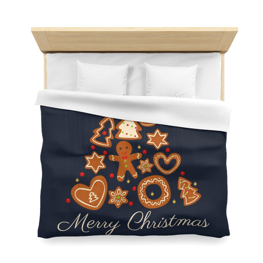 Festive Christmas Decoration Flat Design Duvet Cover