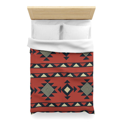 Aztec Bohemian Terracotta Pattern Duvet Cover - Unique Ethnic Tribal Home Decor