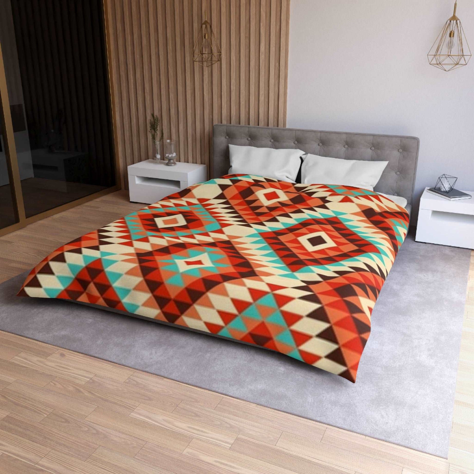 Aztec Geometric Duvet Cover