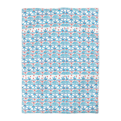 Blue Aztec Geometric Duvet Cover - Southwestern Style Bedding and Home Decor