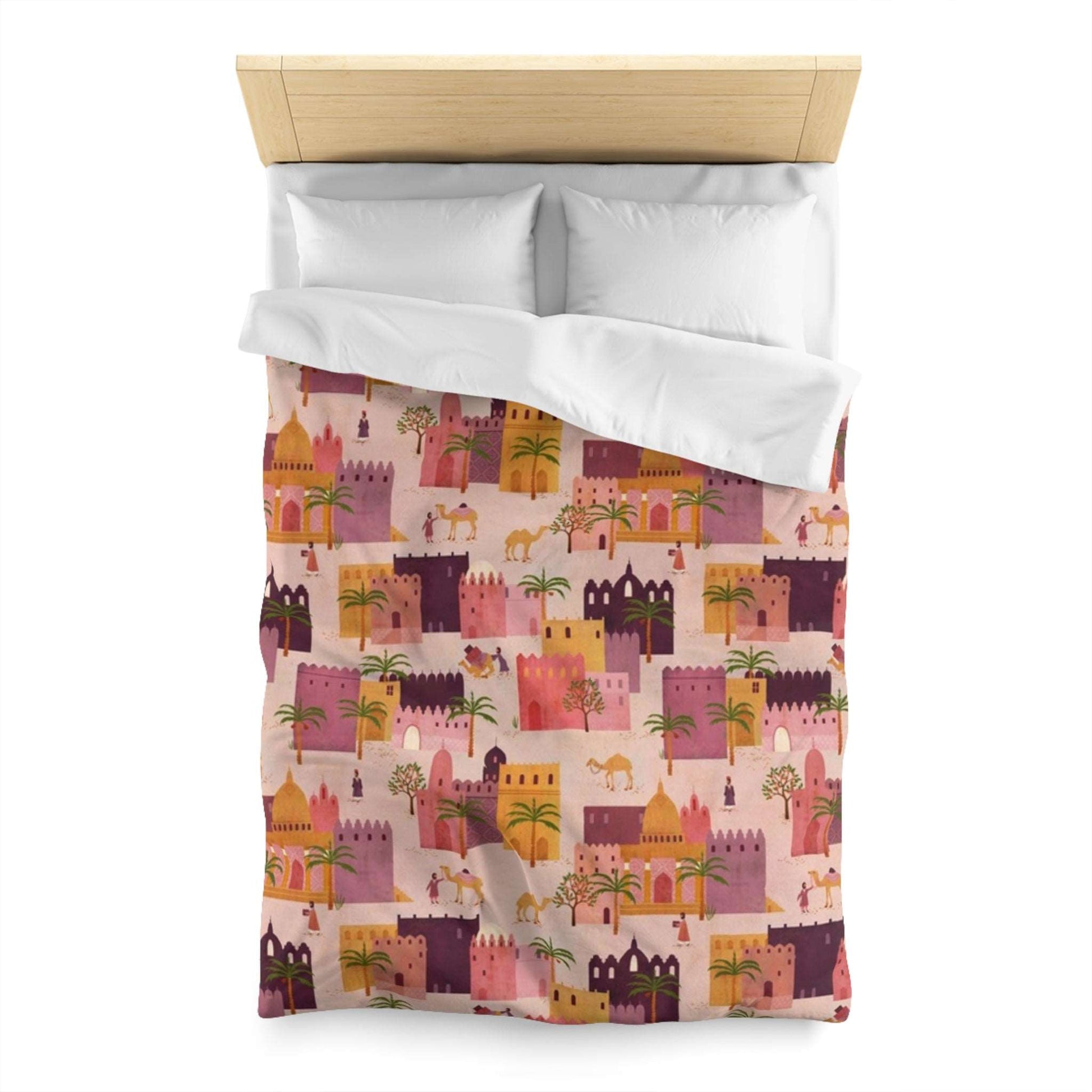 Bohemian Moroccan Morning Duvet Cover - Colorful Marrakech-Style Bedroom Decor