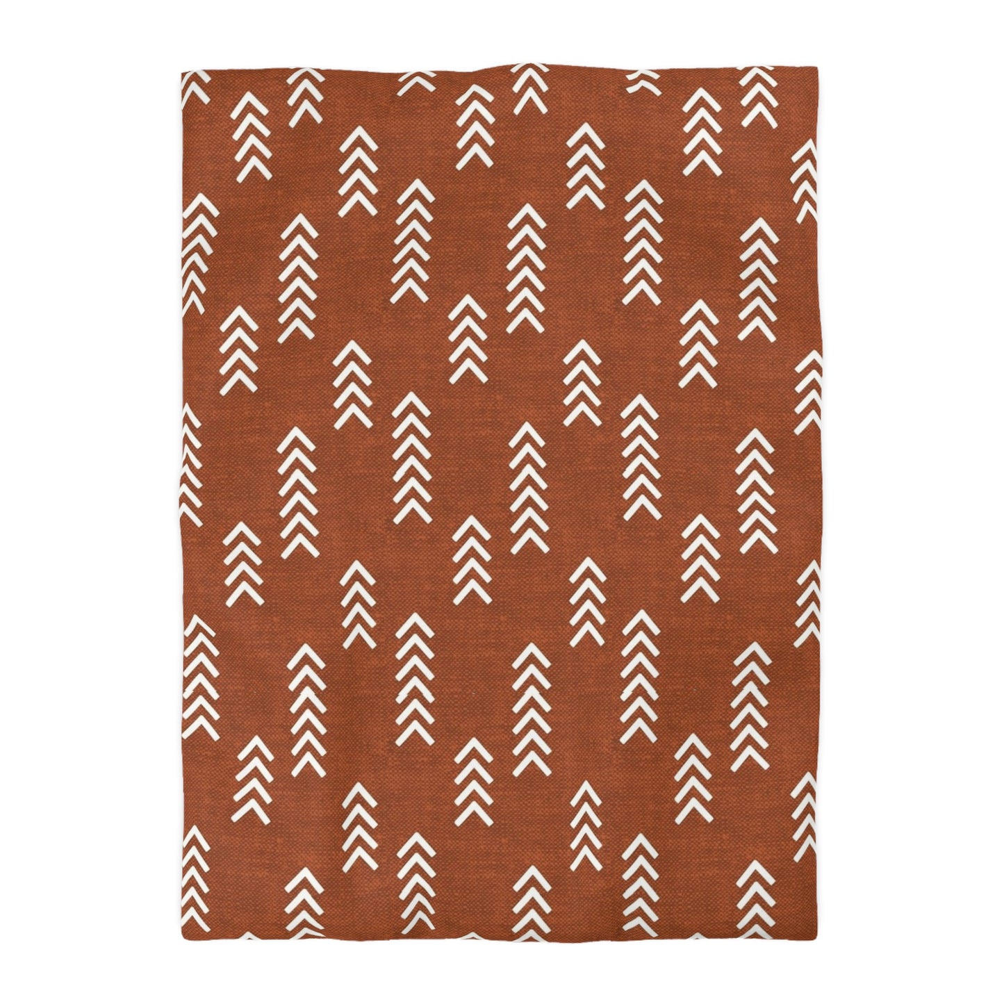 Terracotta Arrow Stripes American Southwestern Duvet Cover